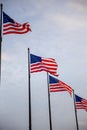 Four US Flags Royalty Free Stock Photo