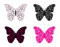 Four versions of abstract butterfly