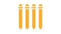 Four vertical lines abstract design element icon , vector design Generative AI Royalty Free Stock Photo
