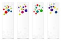 Four vertical banners Royalty Free Stock Photo