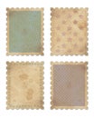 Four vintage stamps