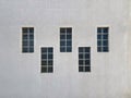 Four wall windows compositions Royalty Free Stock Photo