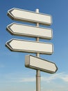 Four-way signpost