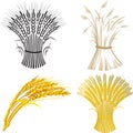 Four wheat sheaf