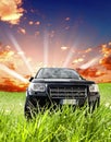 Four-wheel drive car Royalty Free Stock Photo