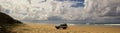 Four Wheel Drive on 75 Mile Beach Royalty Free Stock Photo