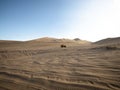 Four wheel drive 4WD 4x4 dune beach buggy motor vehicle tour in sand desert Huacachina Ica Peru South America Royalty Free Stock Photo