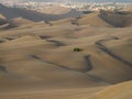 Four wheel drive 4WD 4x4 dune beach buggy motor vehicle tour in sand desert Huacachina Ica Peru South America Royalty Free Stock Photo