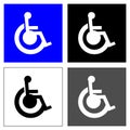 Four wheelchair squares