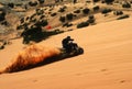 Four Wheeler Having Fun on the Sand Royalty Free Stock Photo