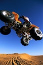 Four Wheeler Jumping Royalty Free Stock Photo