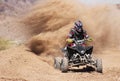 A Four Wheeler Racer Practices at SARA Park Royalty Free Stock Photo