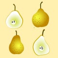 Pear fruit vector Royalty Free Stock Photo
