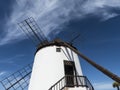 Four wing round windmill on the Canary Island.