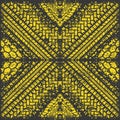 Yellow tire tracks grunge wallpaper