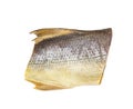 Fourfinger threadfin dried fish isolated on white background, salted fish Royalty Free Stock Photo