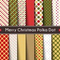 Fourteen Merry Christmas Polka Dot.