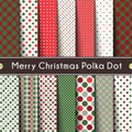 Fourteen Merry Christmas Polka Dot.