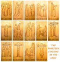 The Fourteen Stations Of The Cross Royalty Free Stock Photo