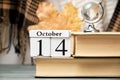 Fourteenth day of autumn month calendar october