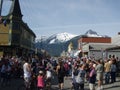 Fourth of July Celebration on Broadway Royalty Free Stock Photo