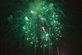 Fourth of July celebration with fireworks exploding, Independence Day, Ojai, California Royalty Free Stock Photo