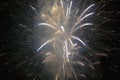 Fourth of July celebration with fireworks exploding, Independence Day, Ojai, California Royalty Free Stock Photo