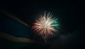 Fourth of July celebration: vibrant colors, exploding fireworks, patriotism generated by AI Royalty Free Stock Photo