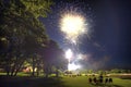 Fourth of July Edmond Oklahoma on a golf course Royalty Free Stock Photo