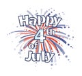 Fourth of July Fireworks Royalty Free Stock Photo