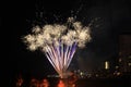 Fourth of July fireworks over beautiful Panama City Beach, Fl USA Gulf of Mexico