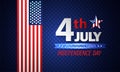 Fourth of July Independence Day. Abstract background. Vector