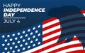 Fourth of July. Independence day greeting card, poster, flyer. Patriotic banner for website template. July 4th Royalty Free Stock Photo