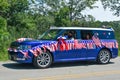 Fourth of July, Independence Day Parade, Blue Car