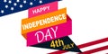Fourth of July Independence Day in the United States. Happy Independence Day of America.