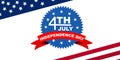 Fourth of July Independence Day in the United States. Happy Independence Day of America.