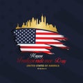 Fourth of July Independence Day, Vector illustration Royalty Free Stock Photo