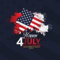 Fourth of July Independence Day, Vector illustration Royalty Free Stock Photo