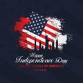 Fourth of July Independence Day, Vector illustration Royalty Free Stock Photo