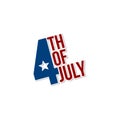 fourth of july sign label tag emblem