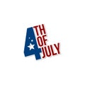 fourth of july sign label tag emblem