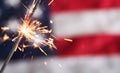 Fourth of July Sparkler Royalty Free Stock Photo