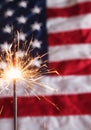 Fourth of July Sparkler Royalty Free Stock Photo