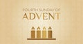 Fourth Sunday of Advent Background Illustration Design