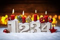 Fourth sunday in advent concept Royalty Free Stock Photo