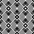 Complicated Monochrome Oblique Seamless Pattern | Zigper Series