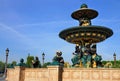 Foutain on Place de la Concorde, Paris, France Royalty Free Stock Photo