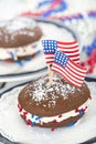 Fouth of July whoopie pies