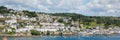 Fowey Cornwall England panoramic view Royalty Free Stock Photo