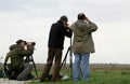 Fowlers are bird watching Royalty Free Stock Photo